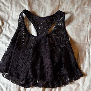 Black Lace Women's Top